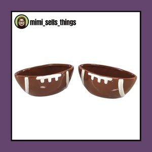 RAE DUNN FOOTBALL Offense Defense Serving Bowl Set